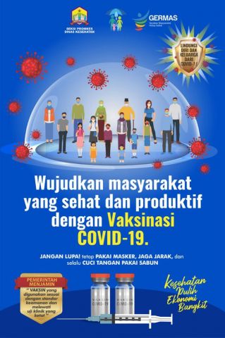 Wujudkan Masyakat yang sehat dan produktif dengan Vaksinasi Covid-19
