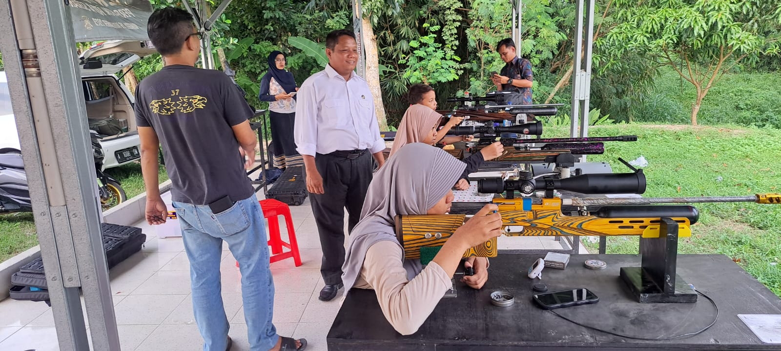 Kunjungan Kadinkes Kota Serang Ke Lapangan Tembak Perbakin Kota Serang