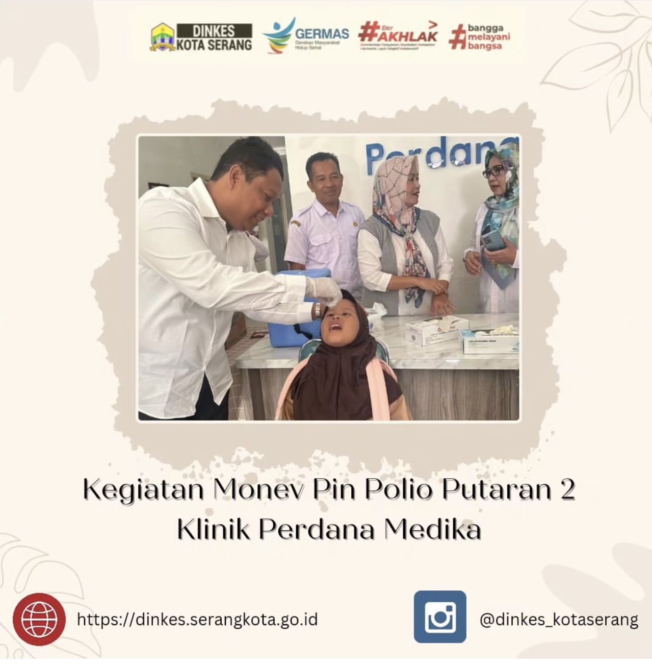 Kegiatan Monitoring dan Evaluasi PIN Polio