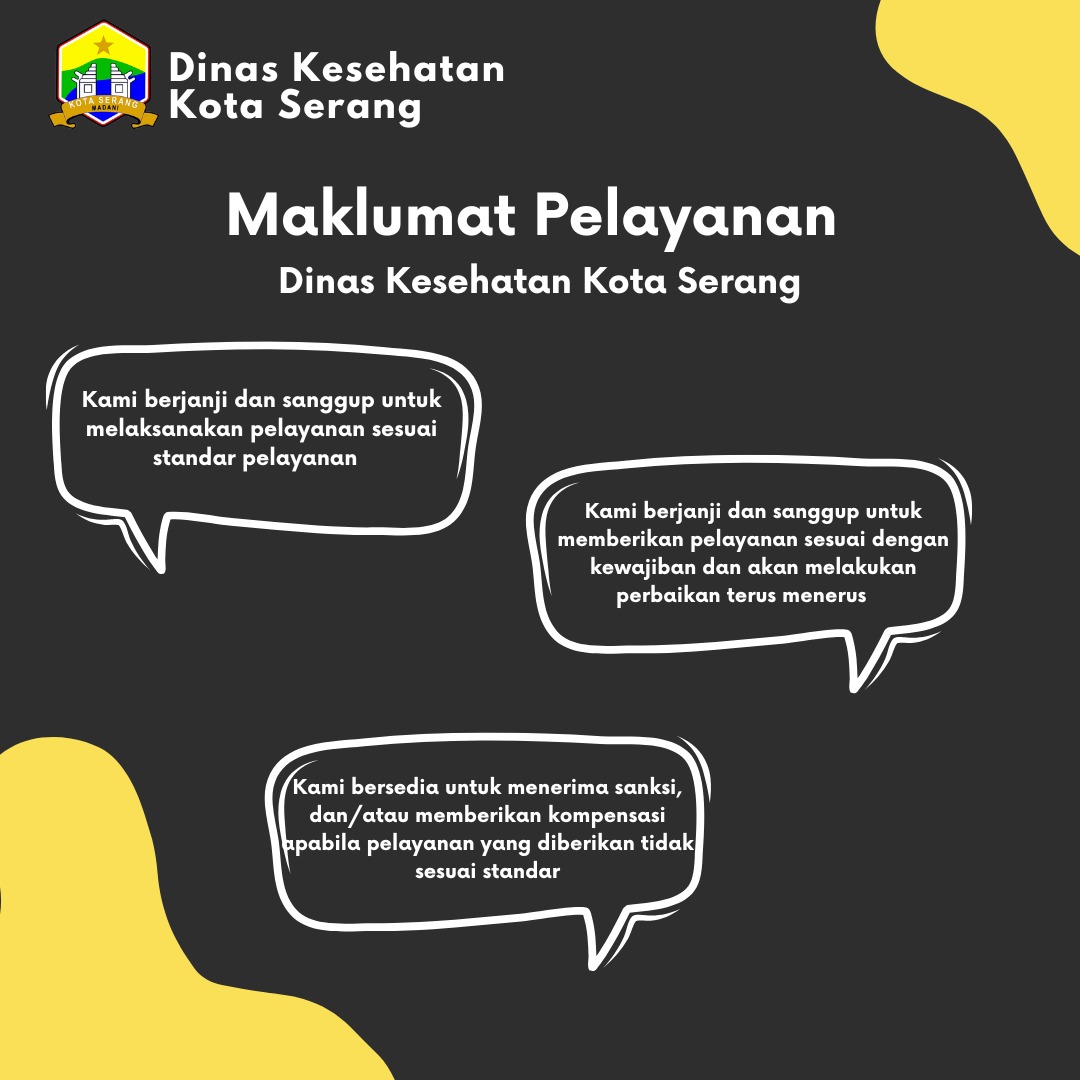 Maklumat Pelayanan Dinas Kesehatan Kota Serang