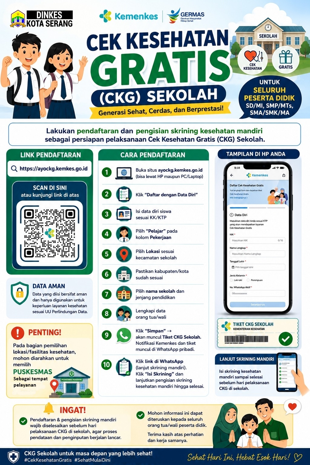 Cek Kesehatan Gratis (CKG) Sekolah