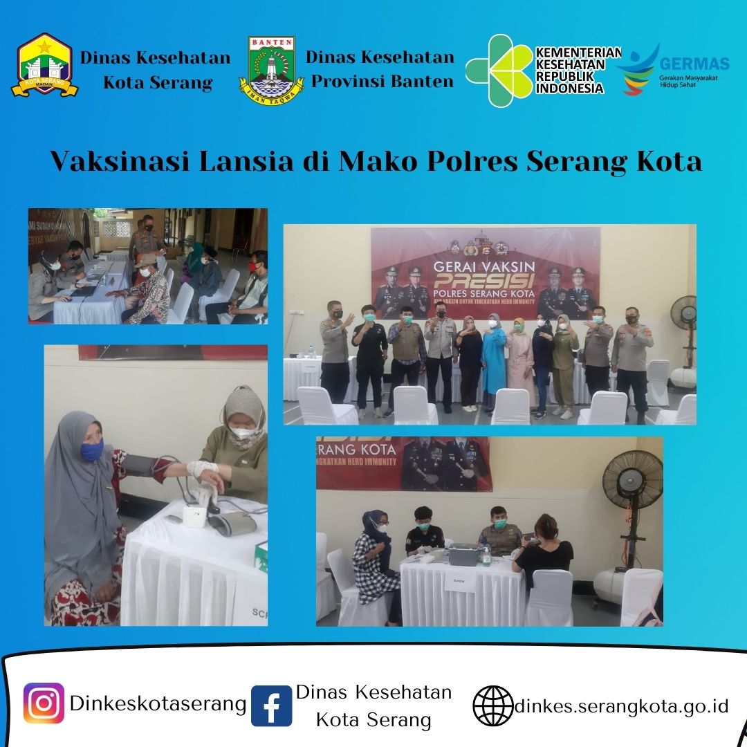 Kegiatan Vaksinasi Di Polres Serang Kota